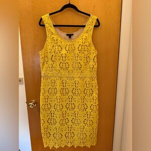 Banana Republic Yellow Lace dress